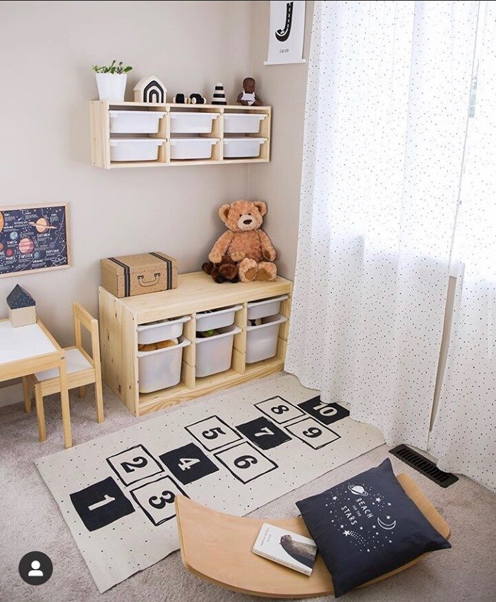 Scandinavian style interiors like @athomewithpjs embrace black and white decor without effort. Marriage of wooden details with black and white creates a peaceful, sunny and easy mood.⁠
.⁠
.⁠
.⁠
.⁠
.⁠
#nurserydecor #kidsroomdecor #kidsroominspo #kidsr