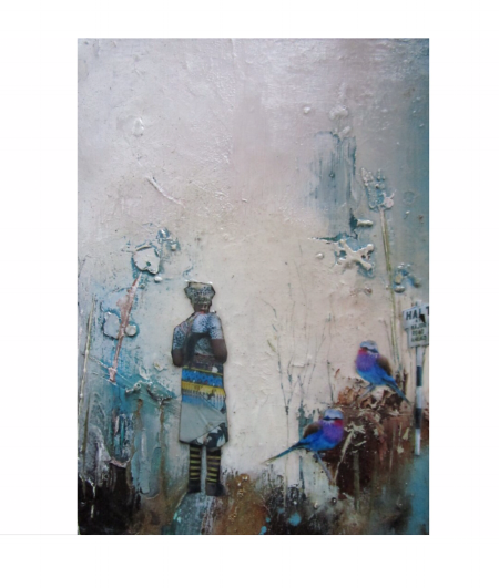  After the Dance - Mixed Media on Board - 16x12cm - SOLD 