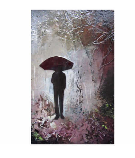  Within Rain - Mixed Media on Board - 16x12cm - SOLD 