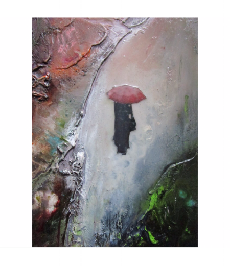  Joy Unexpected - Mixed Media on Board - 16x12cm - SOLD 