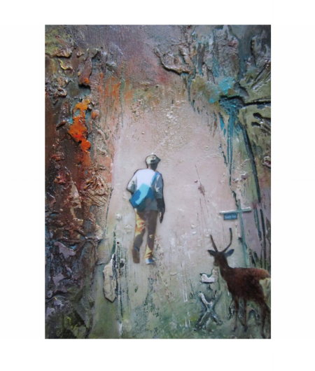  Forest Still - Mixed Media on Board - 16x12cm 