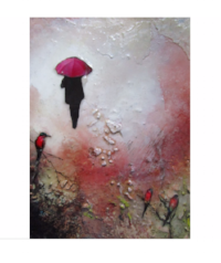  Carmines Rise - Mixed Media on Board - 16x12cm - SOLD 