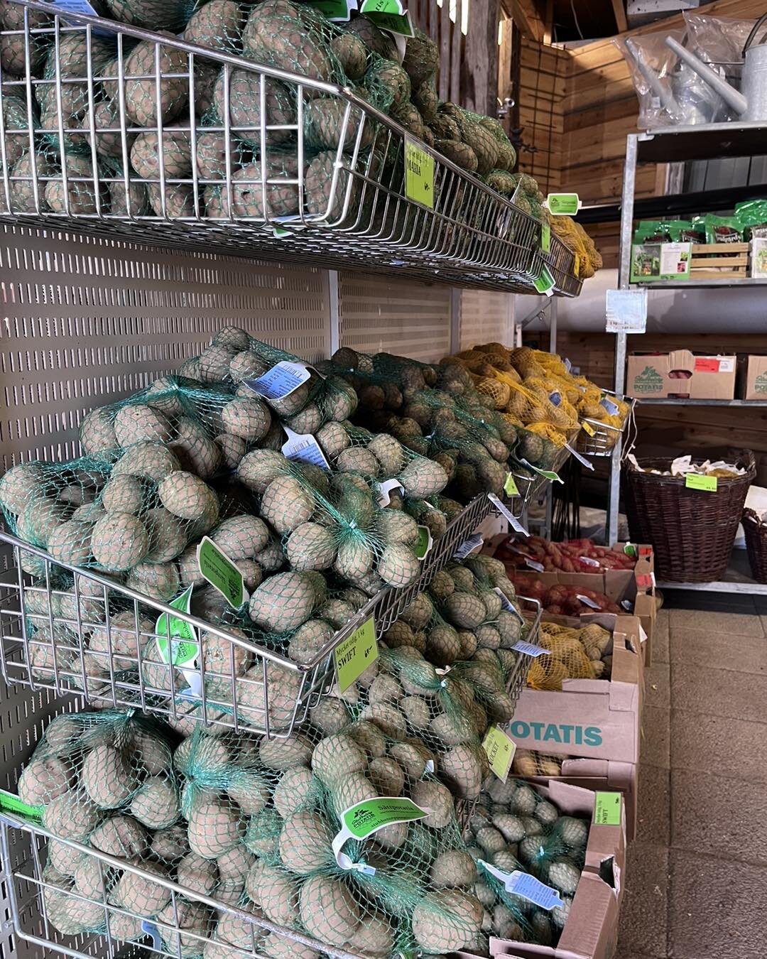 S&auml;ttpotatisen fr&aring;n Stubbetorp &auml;r h&auml;r! M&aring;nga olika sorter att v&auml;lja mellan 🥔🌱
S&auml;ttl&ouml;k, fr&ouml;er och allt annat till dina odlingar hittar du ocks&aring; h&auml;r!

V&auml;lkommen till v&aring;r mysiga bloms