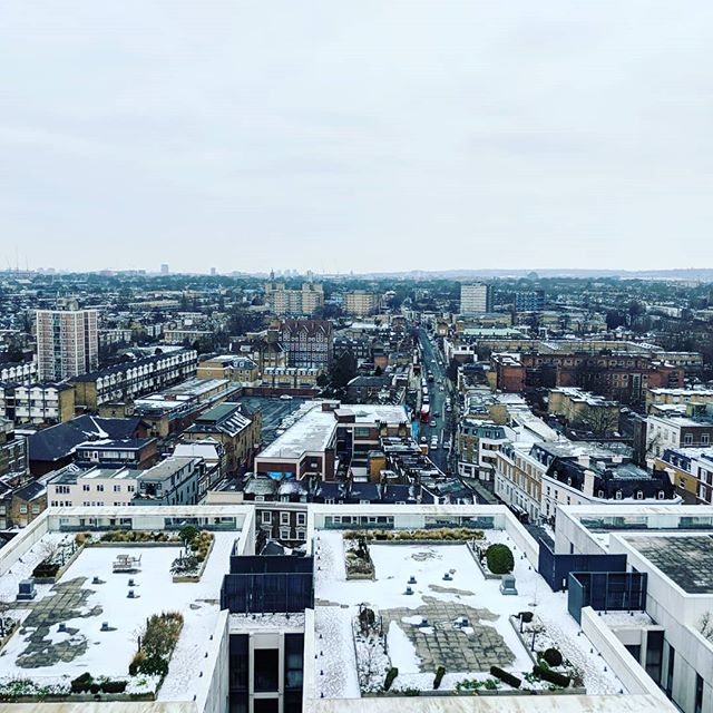 16th floor + snow +#london #morningview