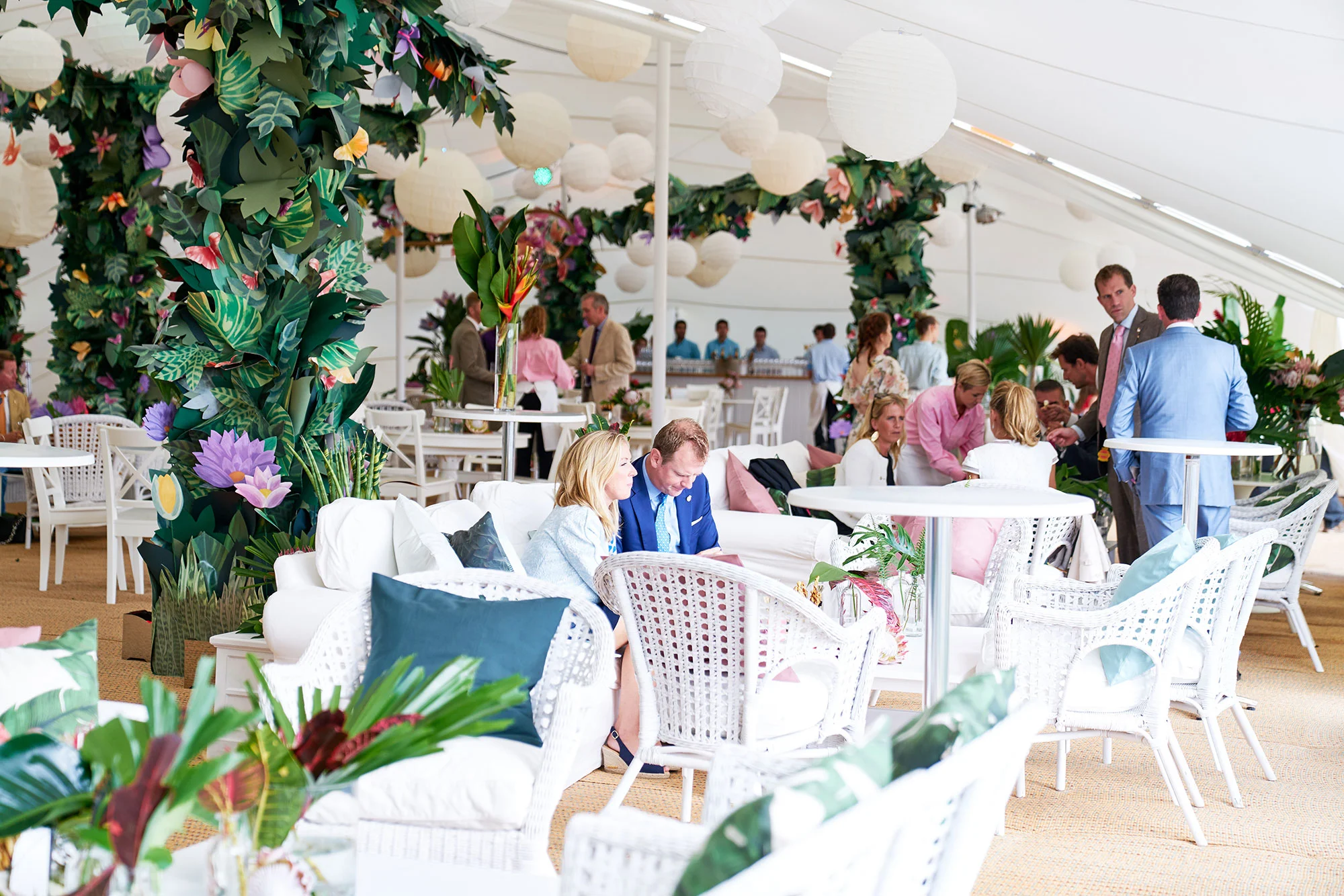 Cowdray Polo Hospitality and Private Party for Qtar Royal Family and Goodwood clients