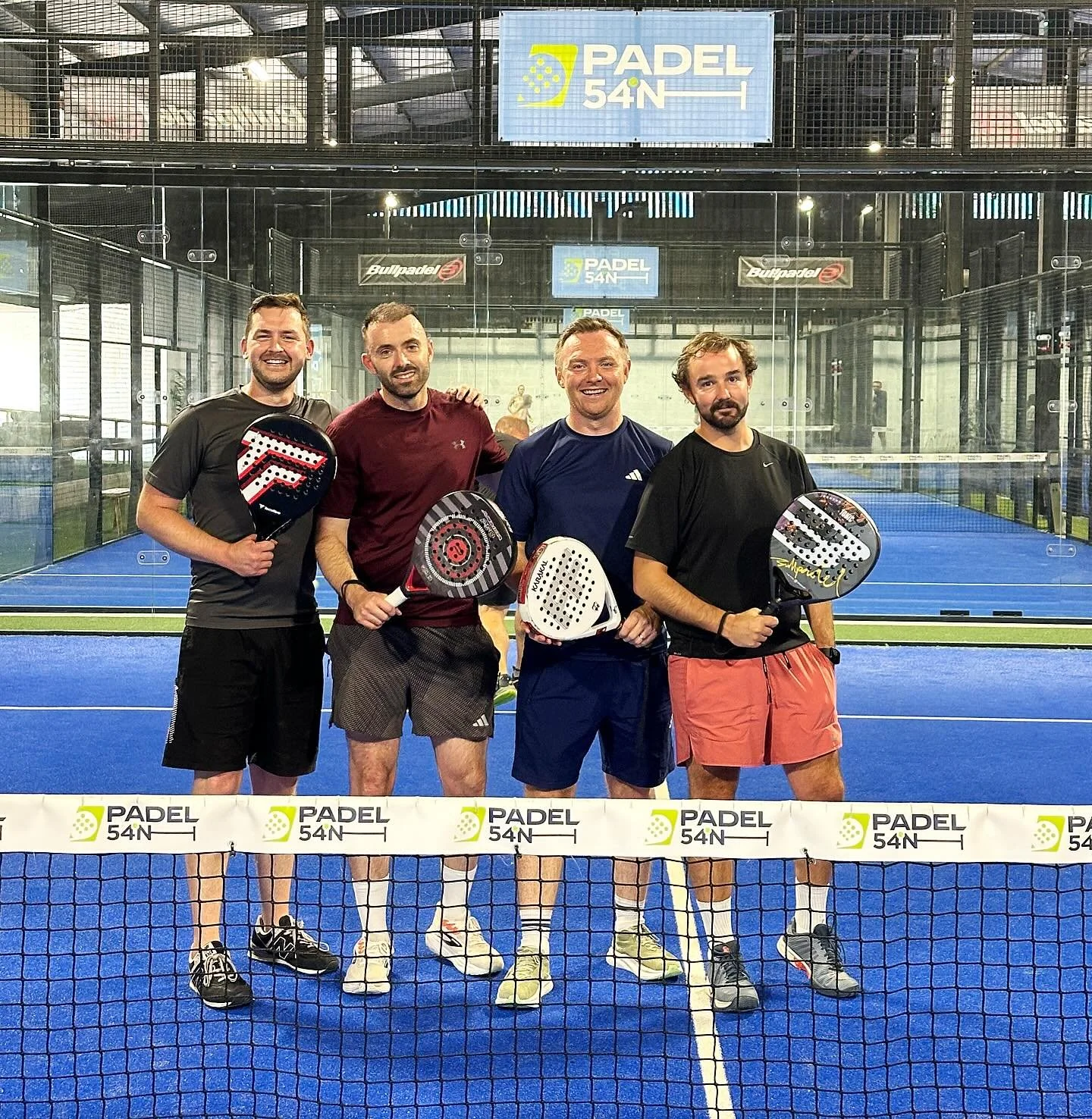 @onebyonedental ♾️ X @padel_54 🎾
. 
The ladies had their day @galgormresort 
It was the turn of the lads @onebyonedental to be put through their paces, all with their wellbeing in mind 🫡
On to @roambelfast 👌👍🏻