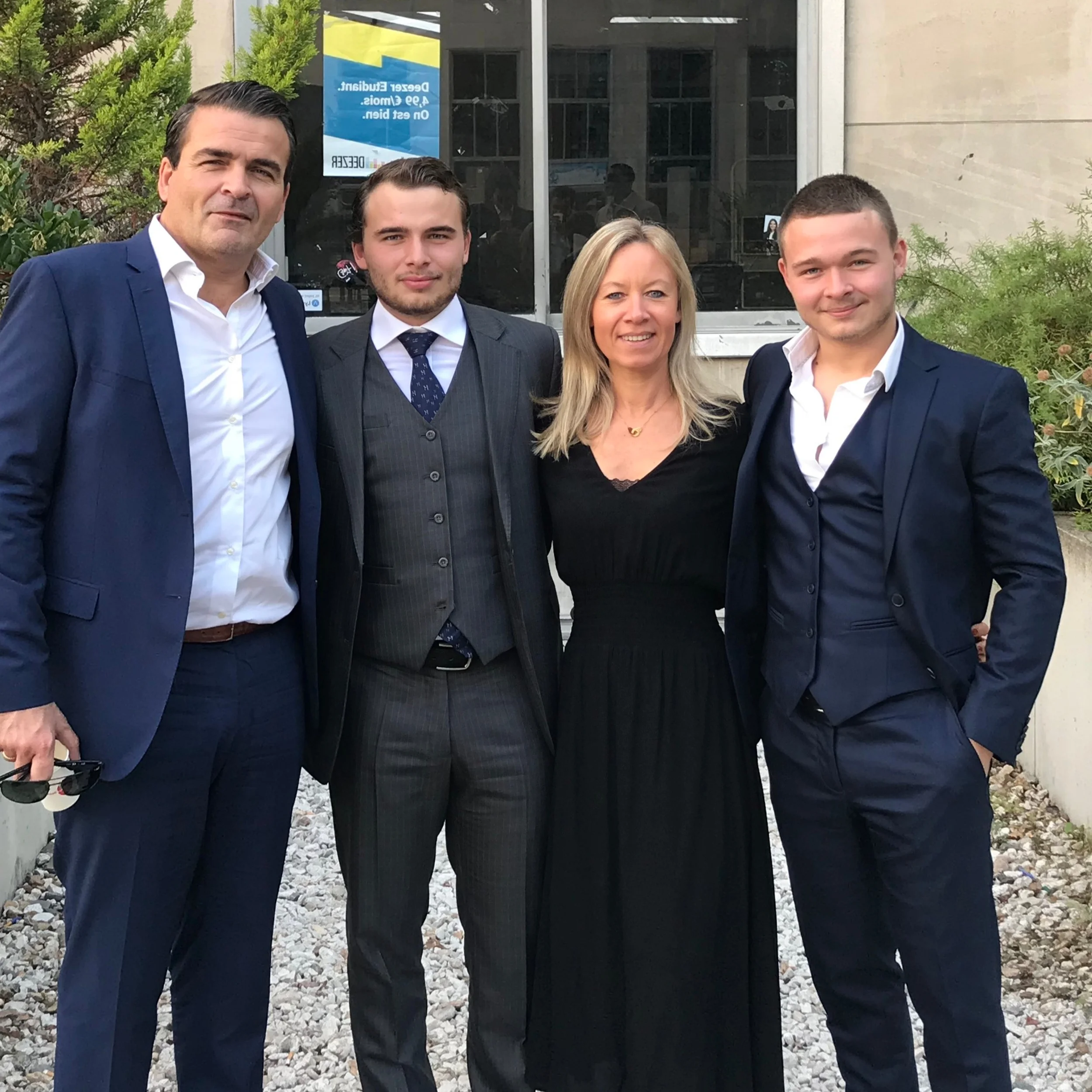 Marie, Franck et leurs enfants