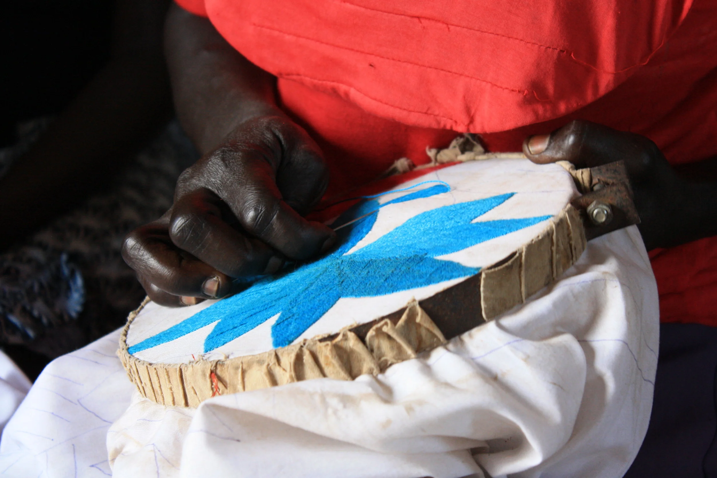 Hand-Embroidered Reusable Tote Bag