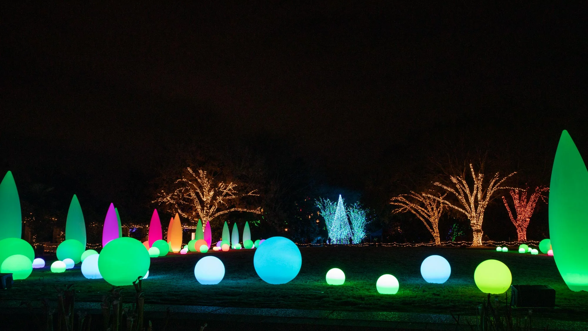Light Spheres on the Great Lawn.