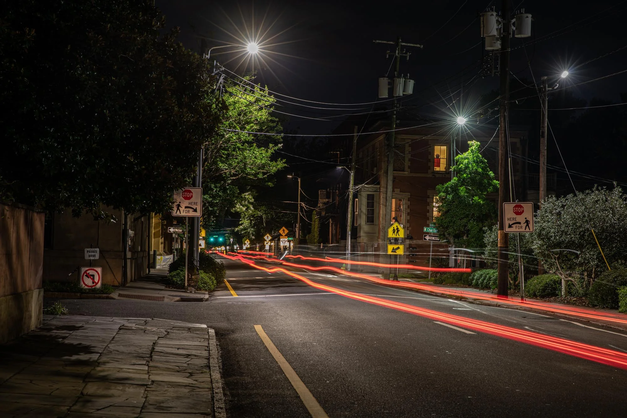 Somebody got carried away with the traffic signs on this street.
