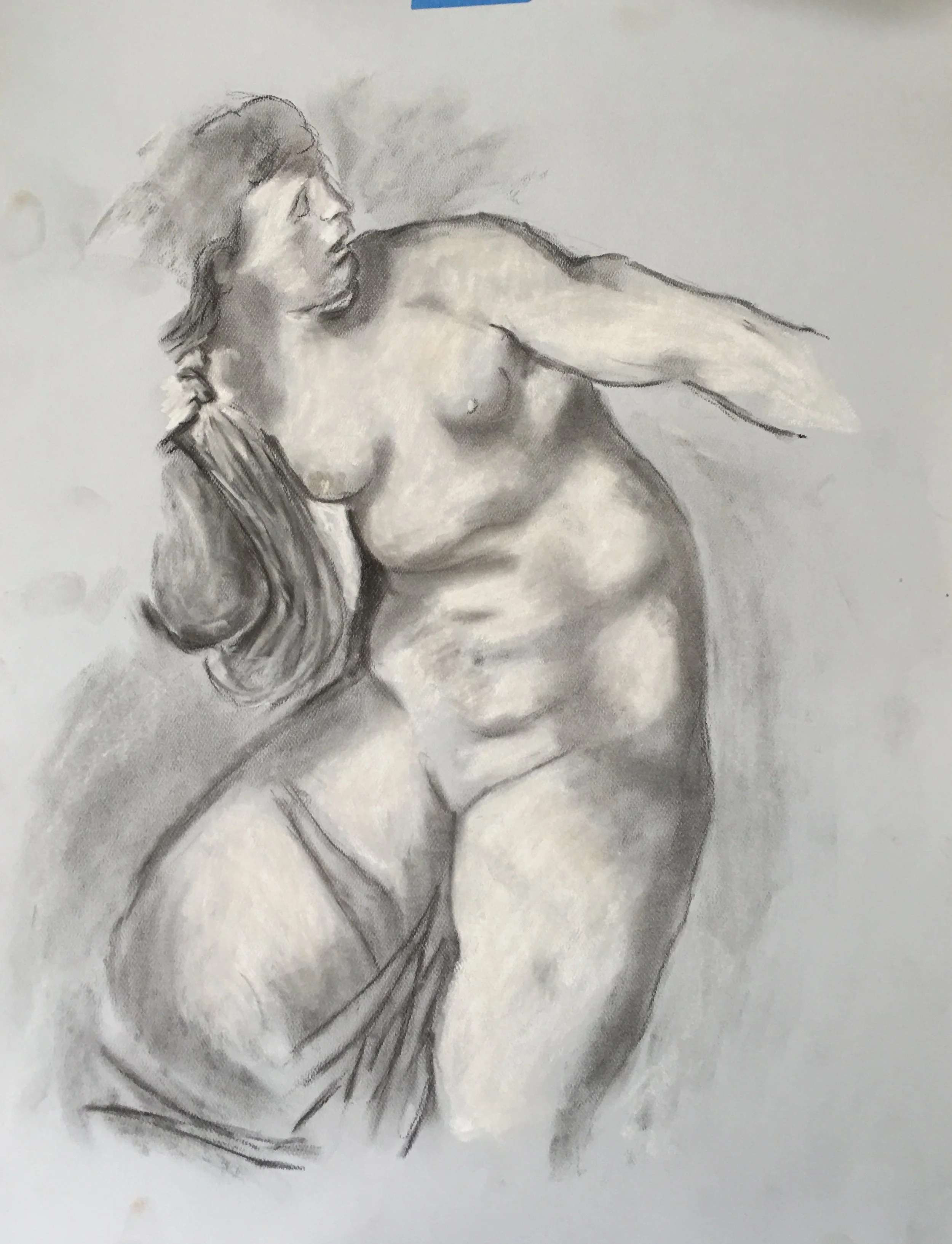  Copy of Old Masters  Charcoal on paper 18 x 24 2016 