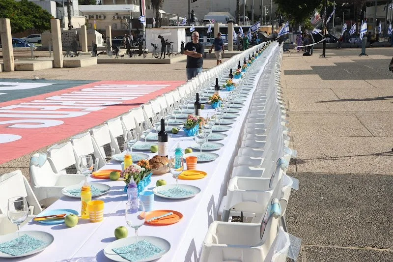 Empty Shabbat Table For Their Return