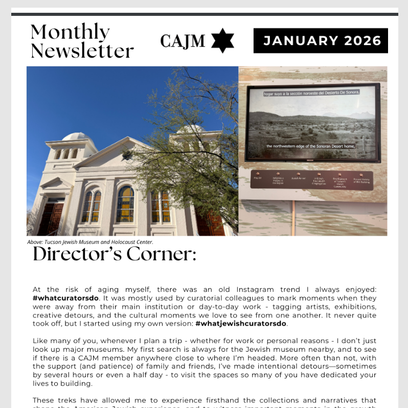 January26 Newsletter