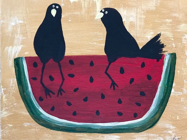 KFcrows&watermelon.jpg