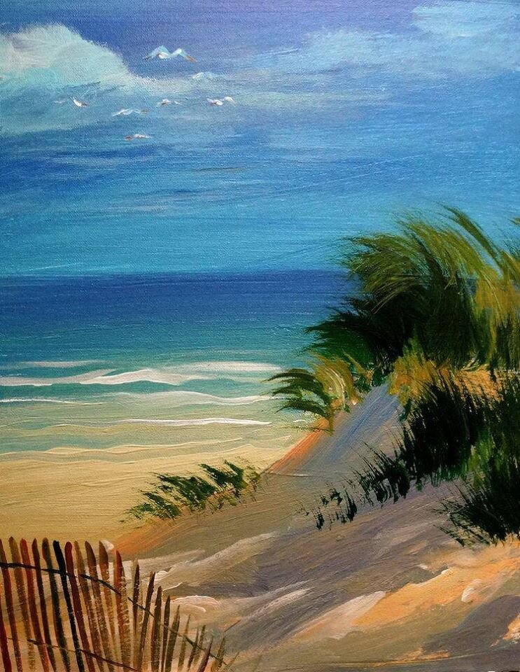 Sandy Beach The Studio - How To Paint A Sandy Beach