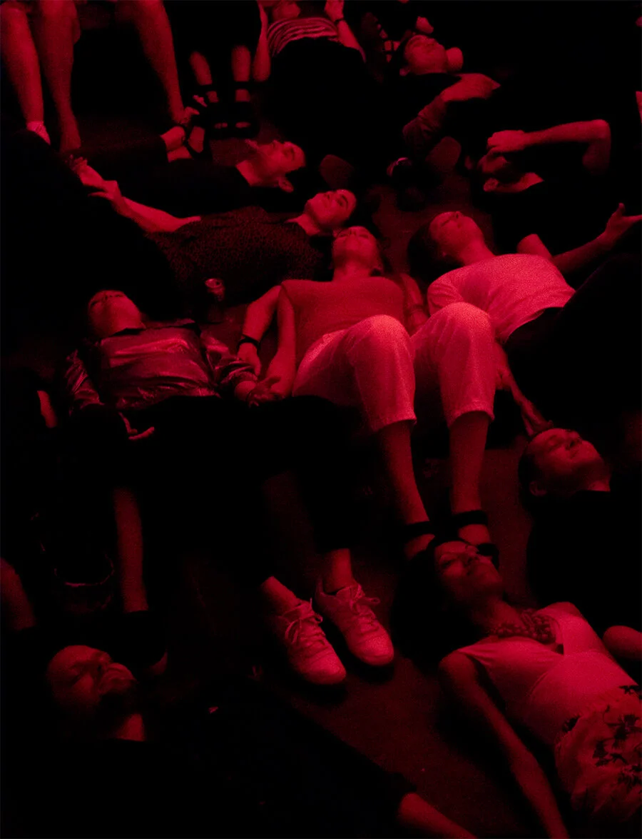 Participants during the sound bath.