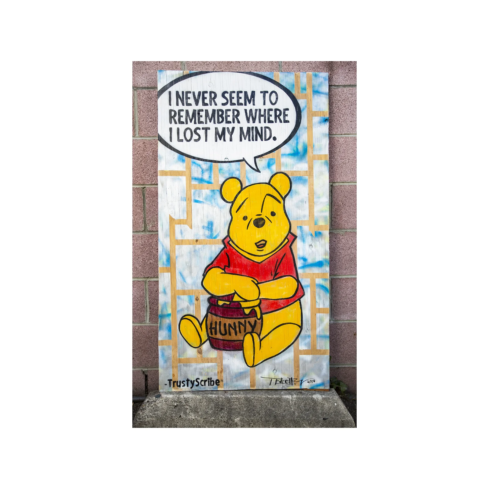 Winnie the Pooh Lost His Mind - TrustyScribe x Teachr 28x52