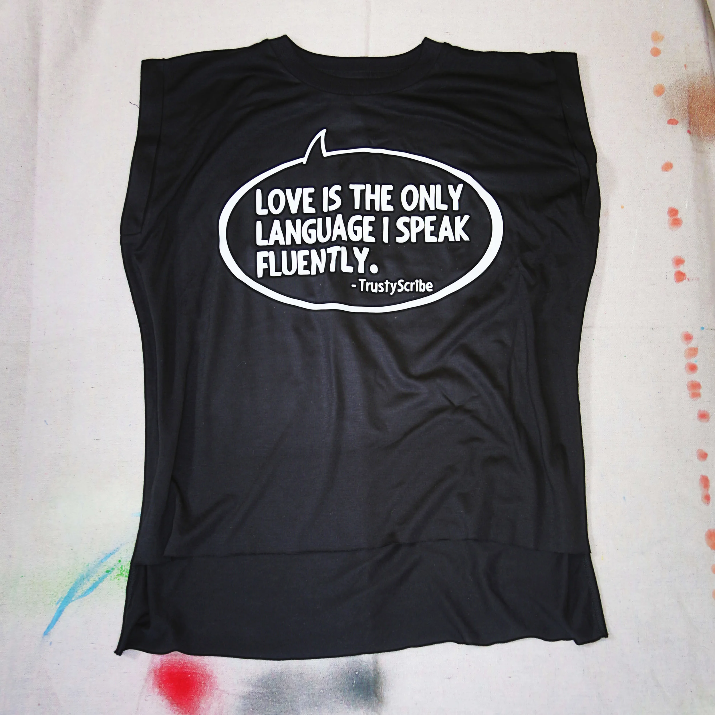 Love Language Womens Muscle Tee Black.jpg