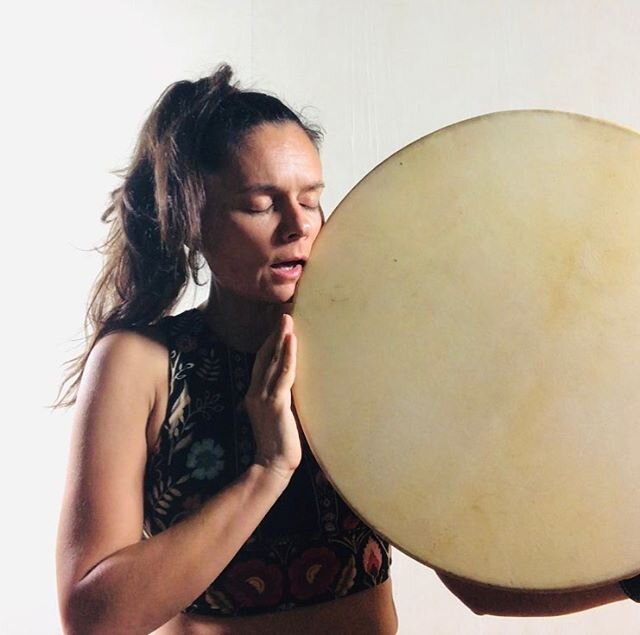 Singing into the drum. There are multiple ways to caretake and &lsquo;lively up&rsquo; your healing instruments. It&rsquo;s a relationship. I sing life into my drums.