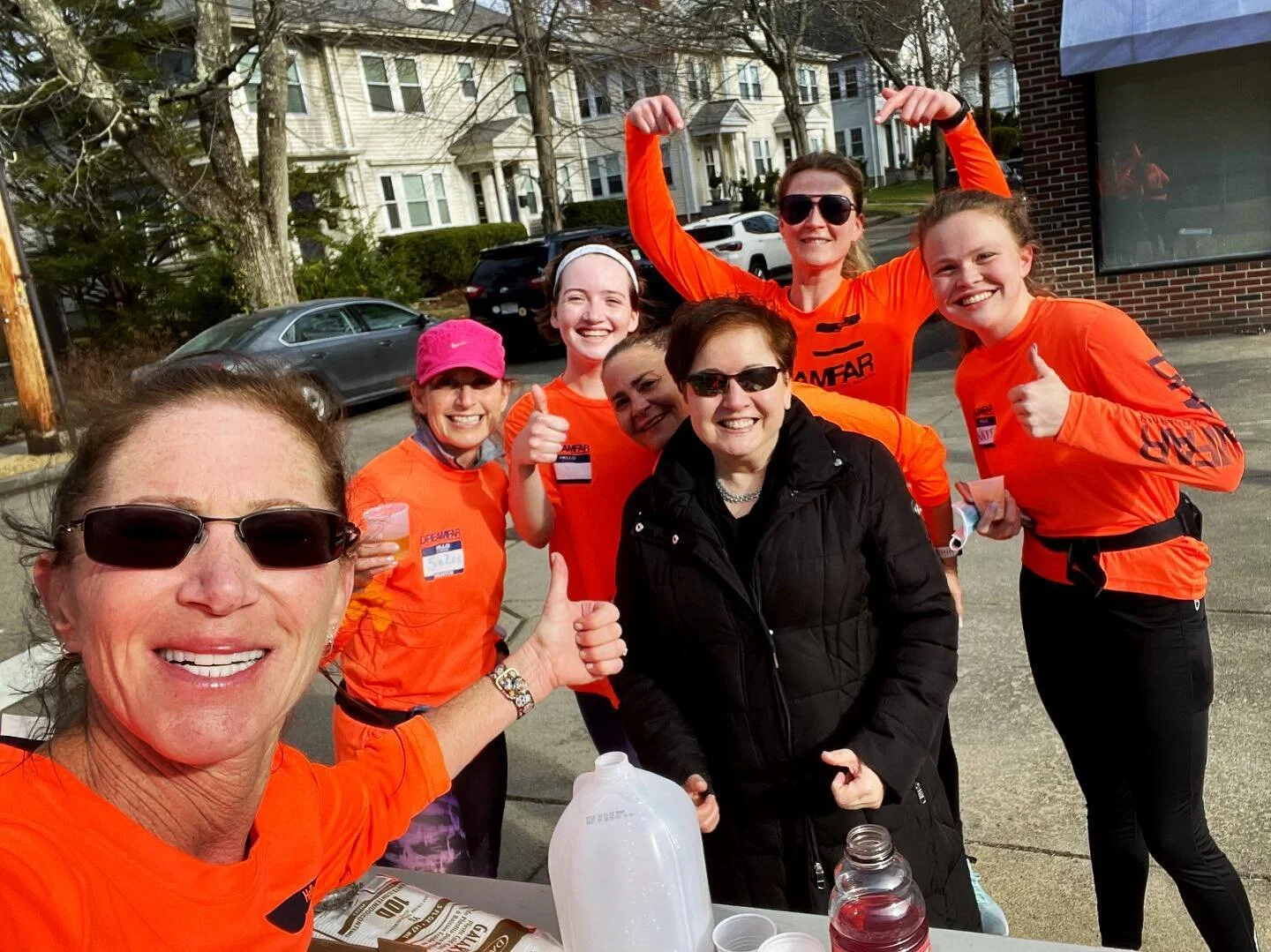 Today we want to thank our water stop volunteers for being out there and patiently waiting for us to run by. We couldn&rsquo;t have done it without you! Thank you! #whyidreamfar #waterstop #volunteers #marathontraining #marathon #newtonsouth #newtonn