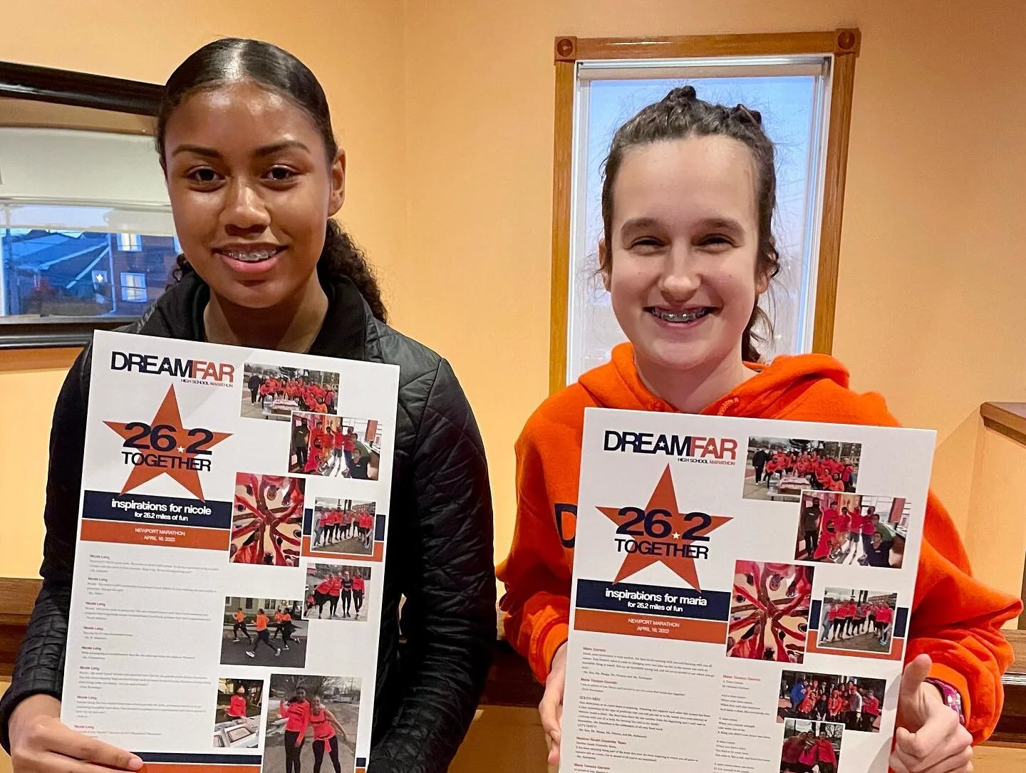 We are so proud of our two students who are running the Newport RI marathon tomorrow. After a tough two years of Covid disrupting everyone&rsquo;s lives, we are extremely happy to be running together in person this season. #marathontraining #marathon