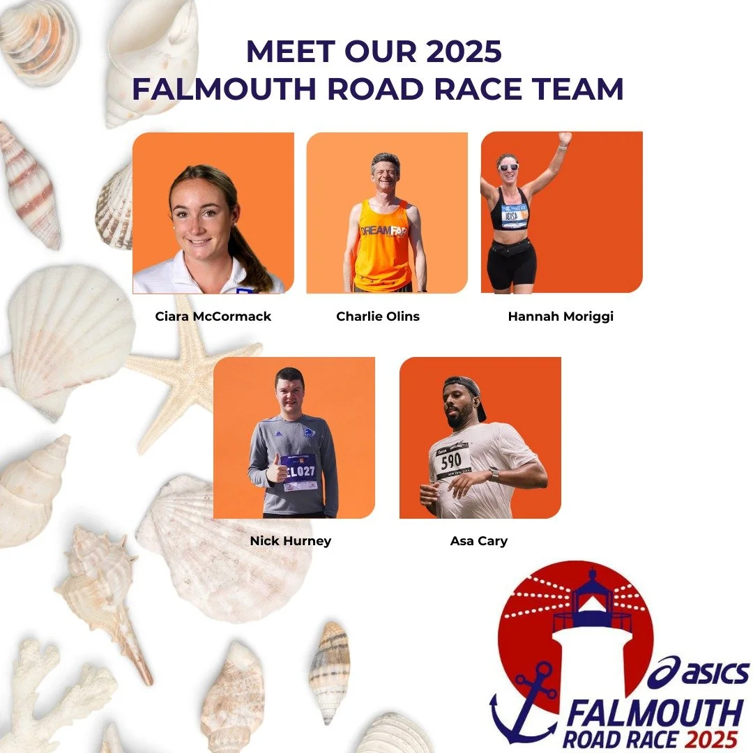 These folks are ready to take on @falmouthroadrace this Sunday but before they cross the finish line in Falmouth Heights they'll need your help crossing their fundraising finish lines!
You can help these amazing people and all the kids that Dreamfar