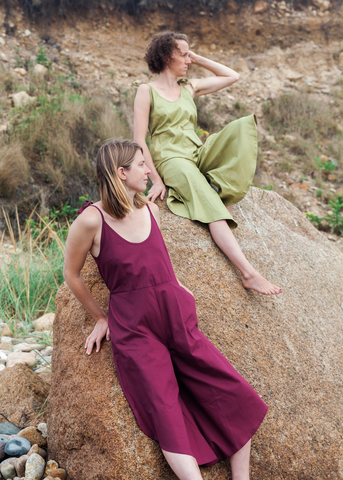 quality made jumpsuit with deadstock fabric ethically sourced by emerging designer CONRADO available at Wares in Beacon NY and to shop online now