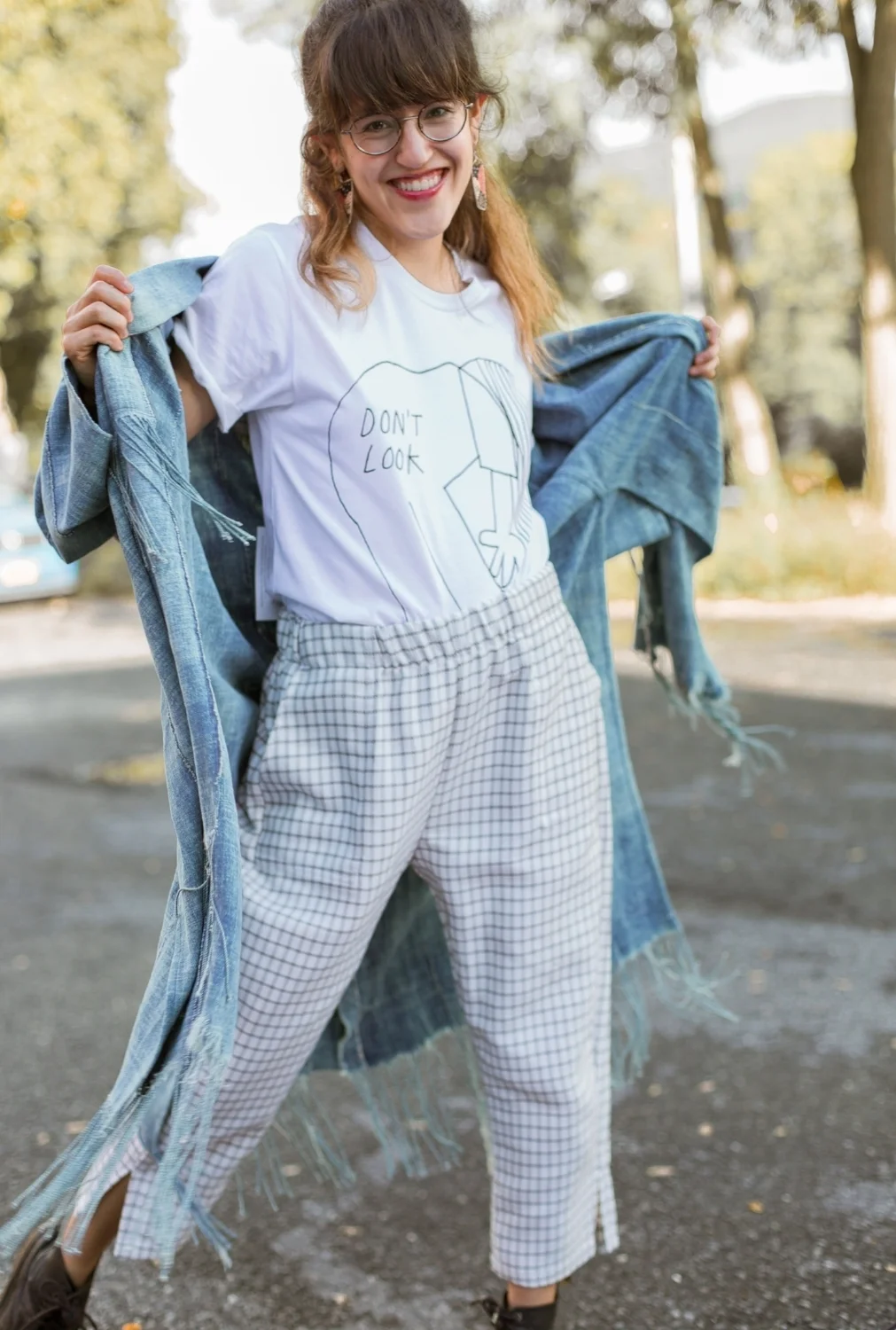 made with deadstock fabrics ethically sourced texitles cropped pants elastic waist made by emerging designer in small production textile house available to shop online now or at Wares in Beacon NY
