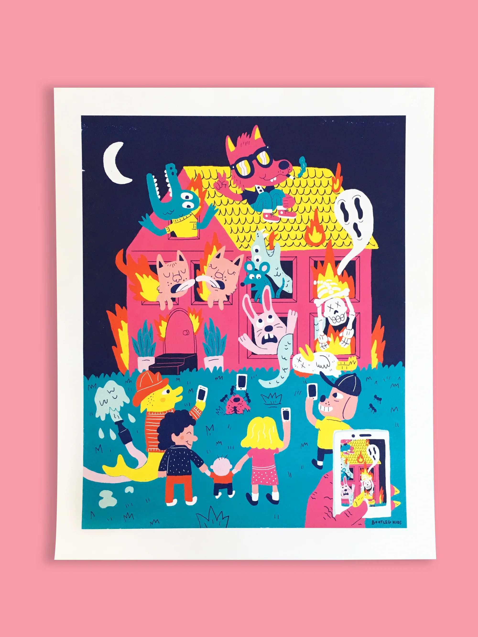 Instaflame art prints by chelsea culmann brooklyn based independent designer , available for sale at Wares in Beacon, NY and to shop online now.