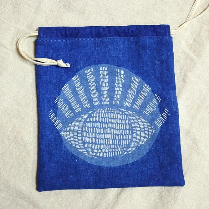 Handmade with naturally fermented indigo, traditional Japanese techniques, by independent designer, available for sale at Wares in Beacon, NY and to shop online now