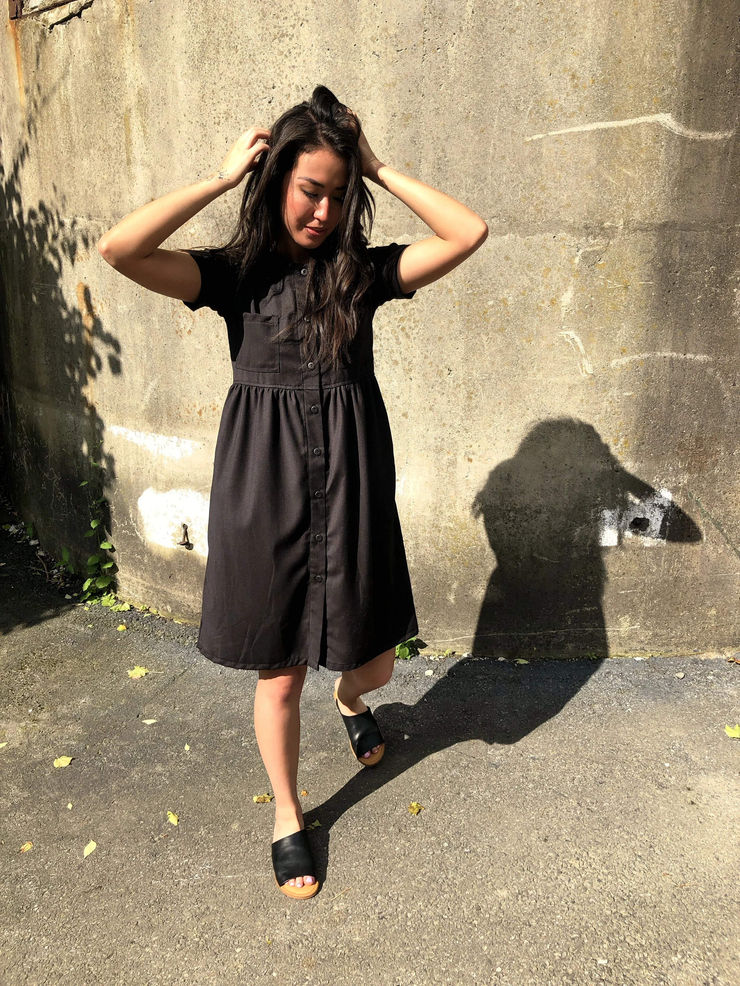 shop conrado ethically sourced sustainable small batch clothing baby doll dress sold at Wares the shop in Beacon NY