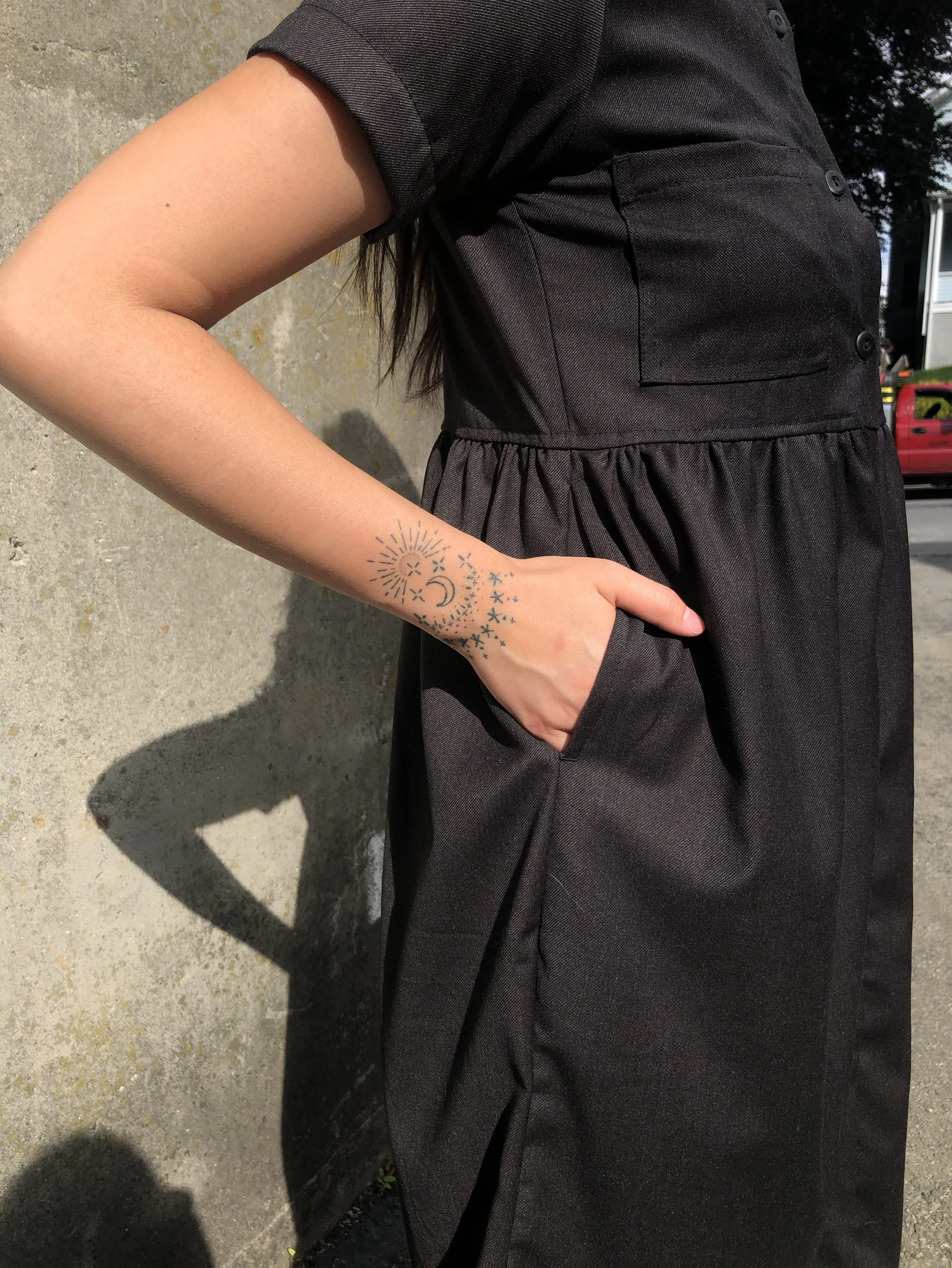shop conrado ethically sourced sustainable small batch clothing baby doll dress sold at Wares the shop in Beacon NY