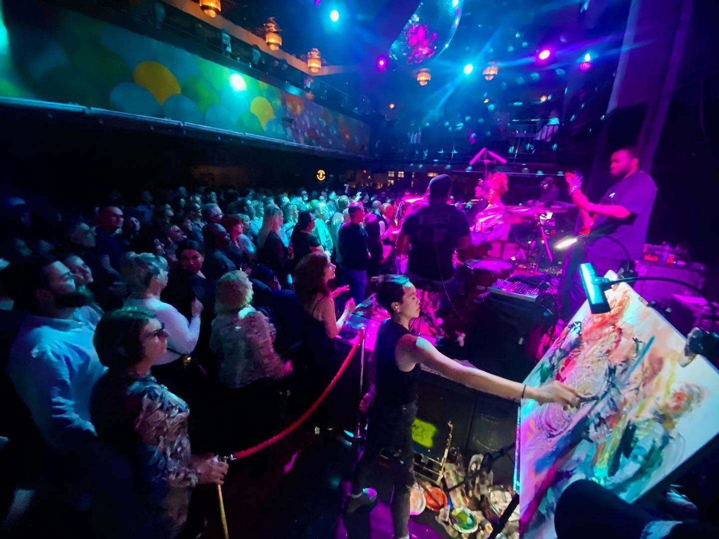 Live painting at the Jazz Cafe, Camden, 2025