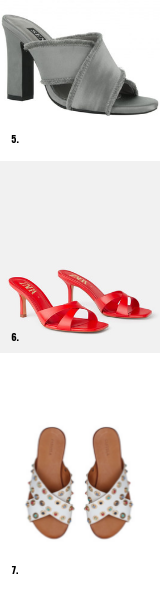 5 / Grey, SENSO . 6 / Red Heeled, ZARA . 7 / White, CARVELA