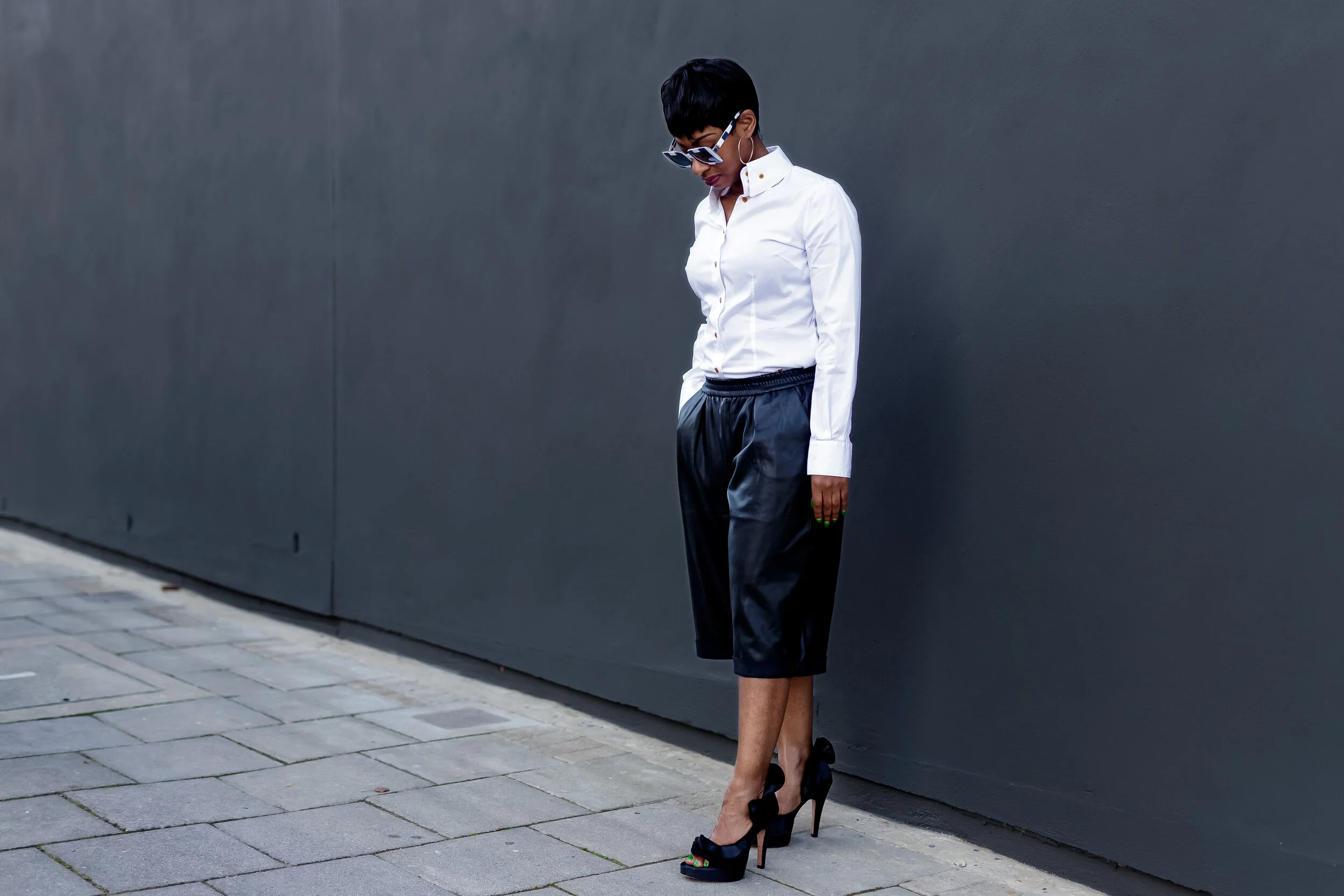 FAUX LEATHER SHORTS - ZARA (OLD)