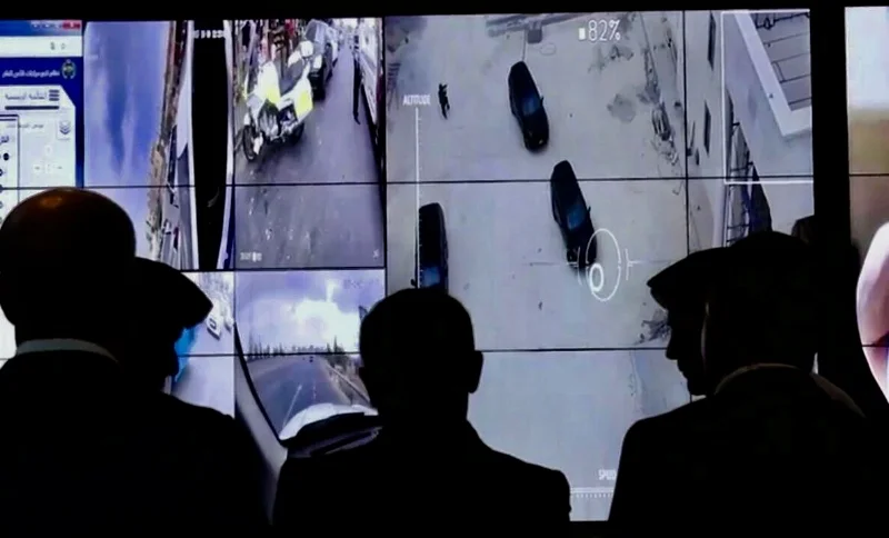 Control and view the drone's aerial footage right from the command center.