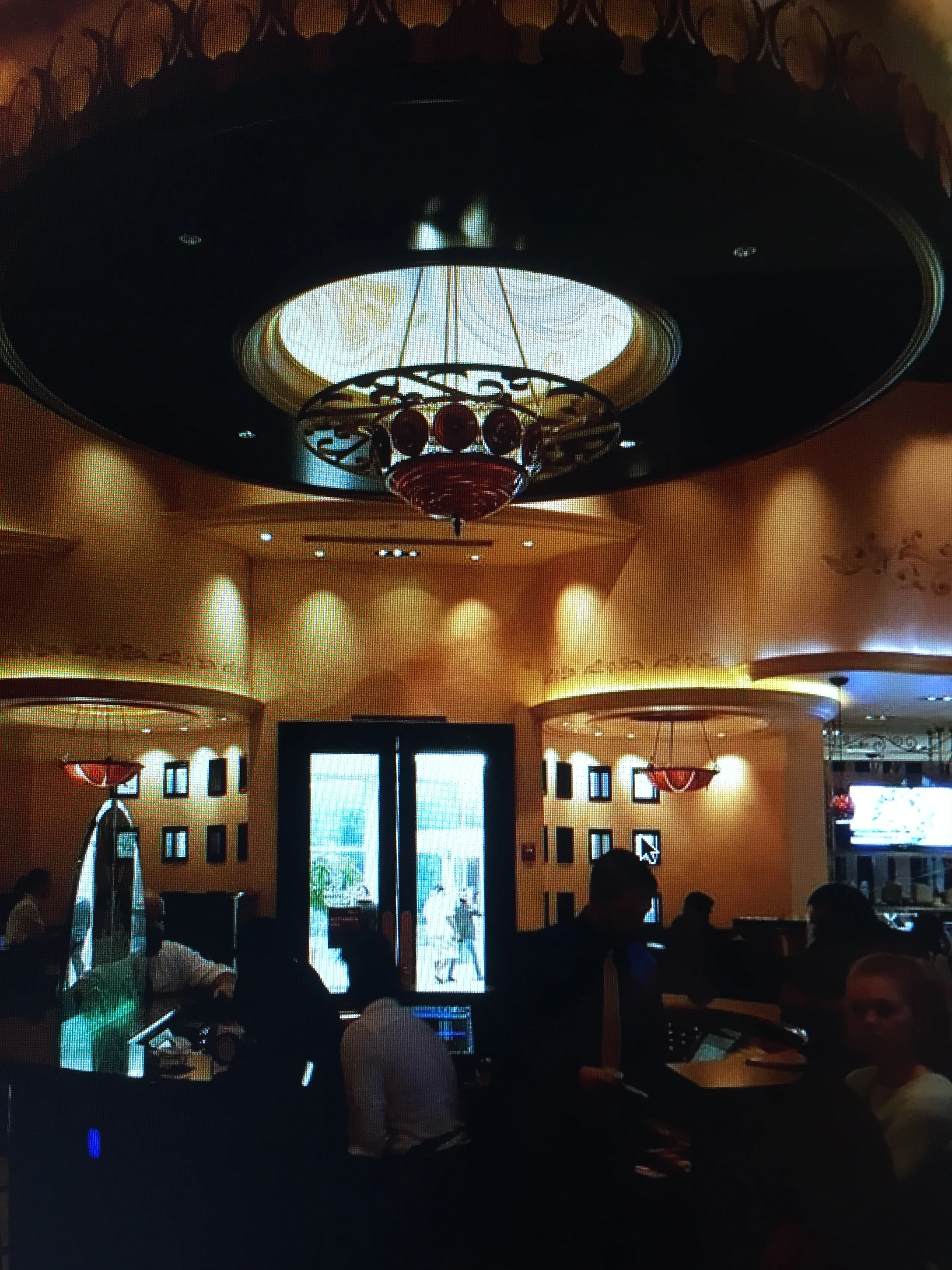 Cheesecake Factory dome ceiling mural.JPG
