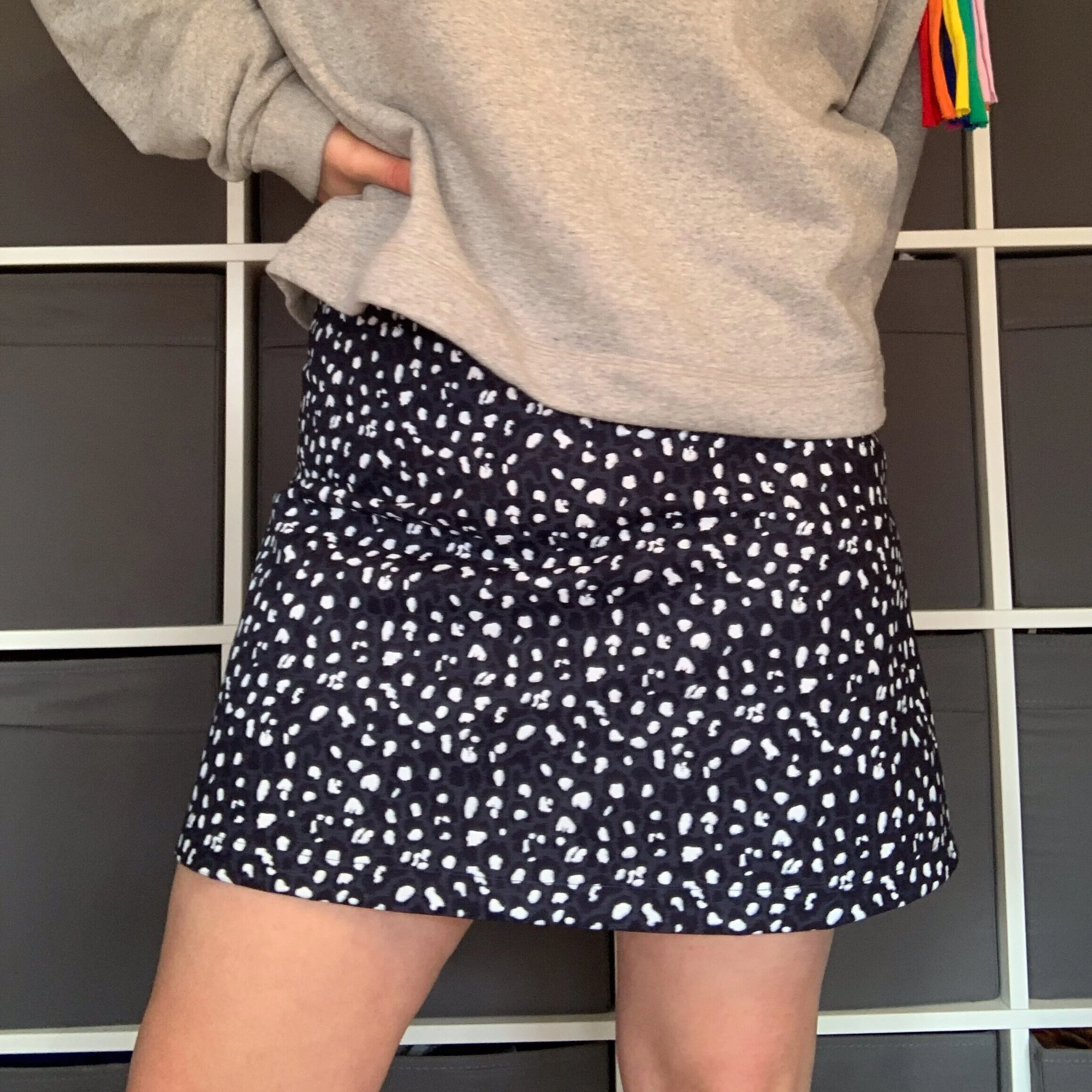 Recycled fabric Mini Skirt