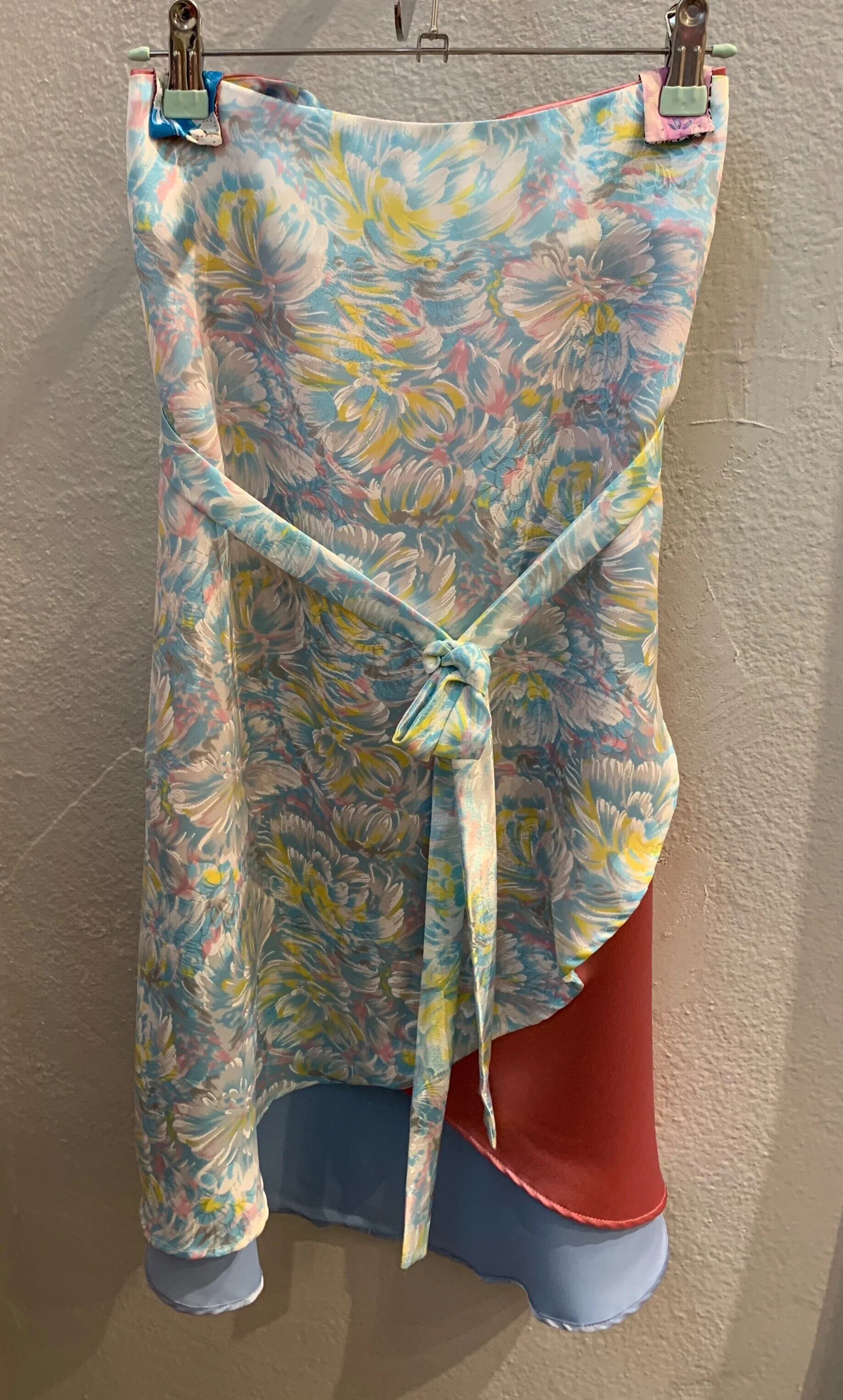 Recycled fabric Wrap Skirt