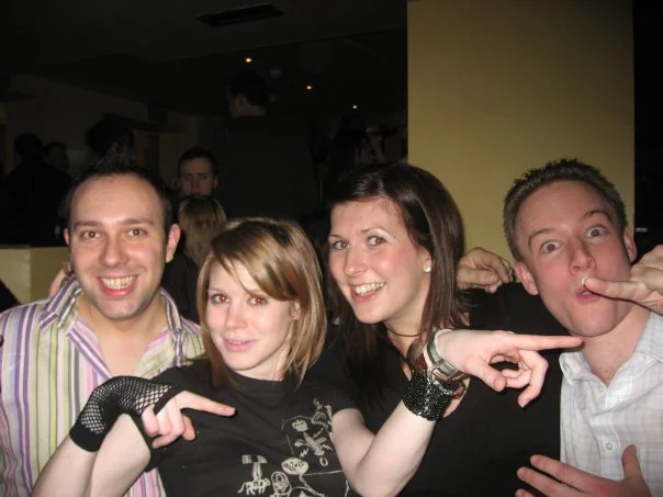 And this is me (somewhat embarrasingly) on a night out with my coursemates. I always have loved a lot of jewelry!
