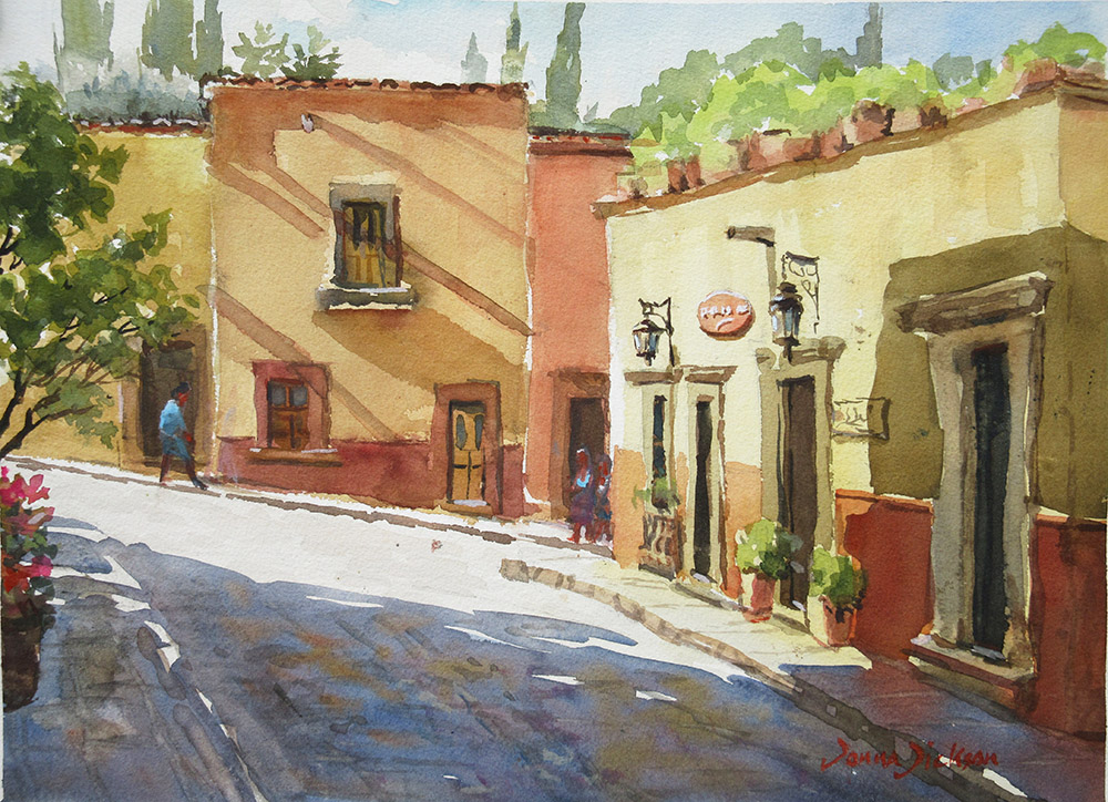 MORNING ON CUNA 10.5 X 14.5 IN. $700.00 USD