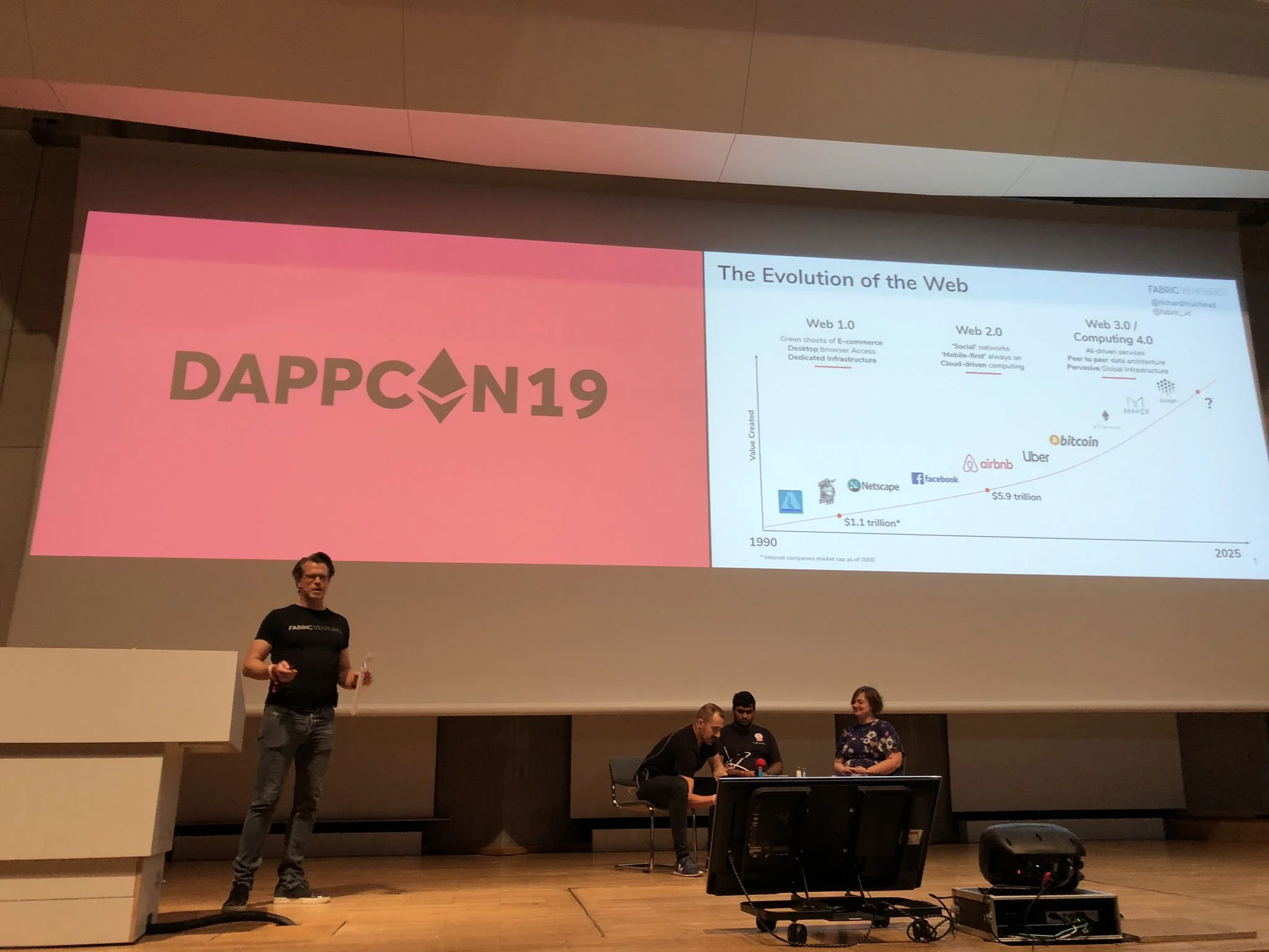 Richard hosted the second day at Dappcon19 - Berlin Blockchain Week