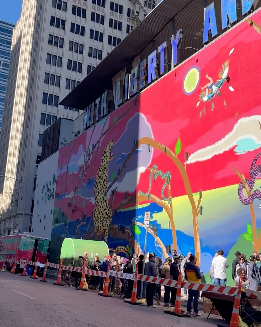 we are all grateful to witness you, @smallest_m. Thank you to our family and friends for an incredible opening weekend.

&ldquo;The Man Who Fell To Earth&rdquo; is now on view at @contemporaryatx for the next few years. The mural depicts a vibrant ju