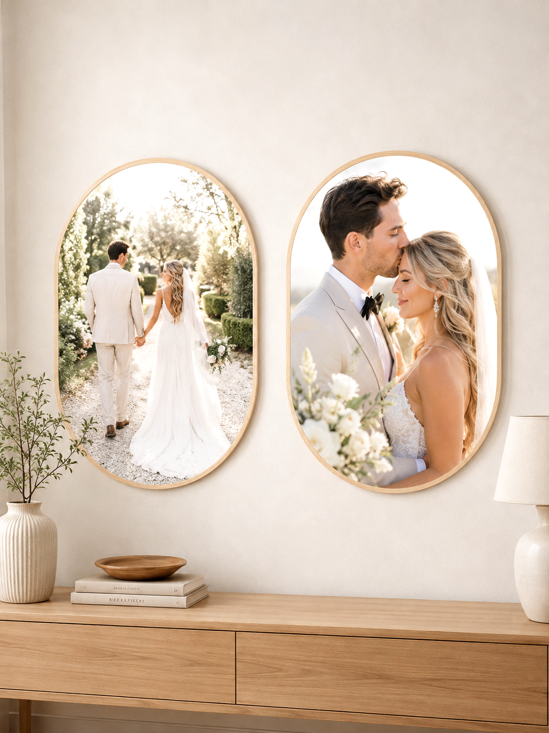 double arch shape wood photo block wall set of 2.png