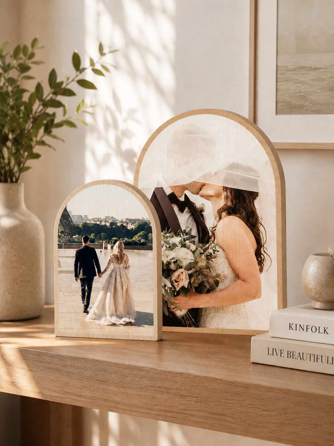 arch shape frame wood photo block medium set of 2.png