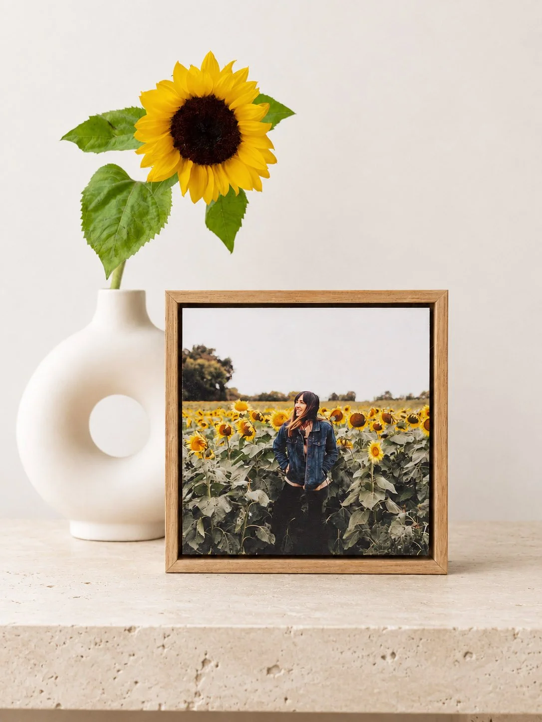 square framed wood photo block sunflower 3.jpg