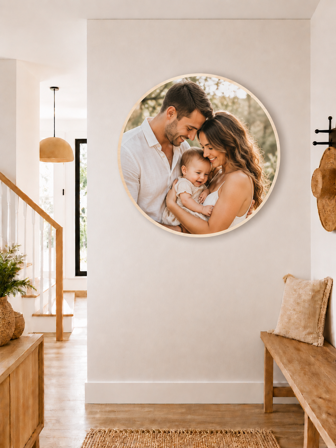 round large circle photo block wall hanging print on wood.png