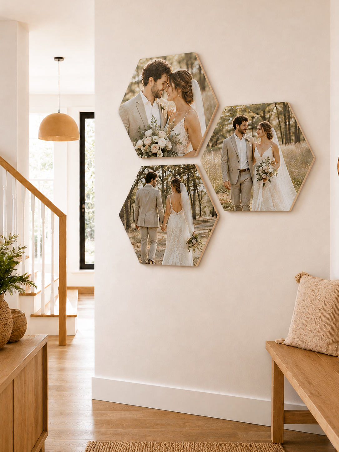 Large Hexagon Photo Block