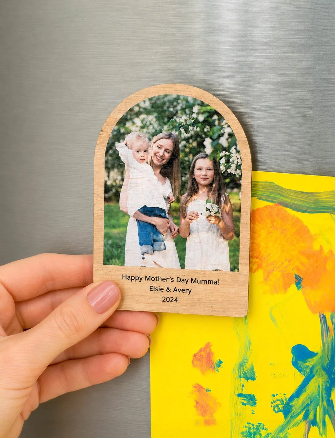arch shape photo magnet with message2.jpg