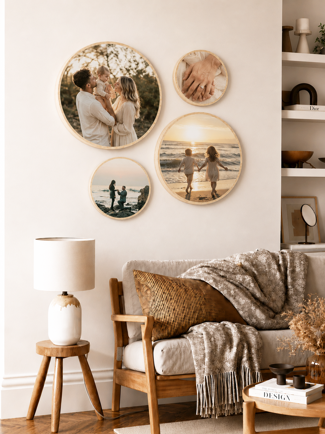 Mixed Circle set of 4